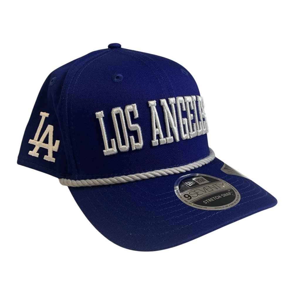 New Era Los Angeles Dodgers 9SEVENTY Blue Grey Rope Adjustable Snapback Hat